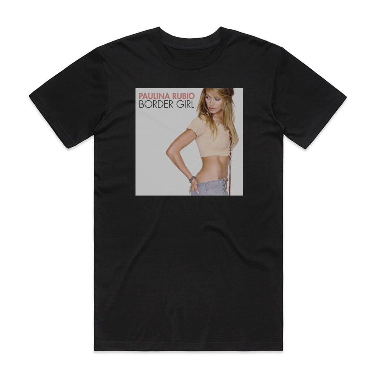 Paulina Rubio Border Girl T-Shirt Black