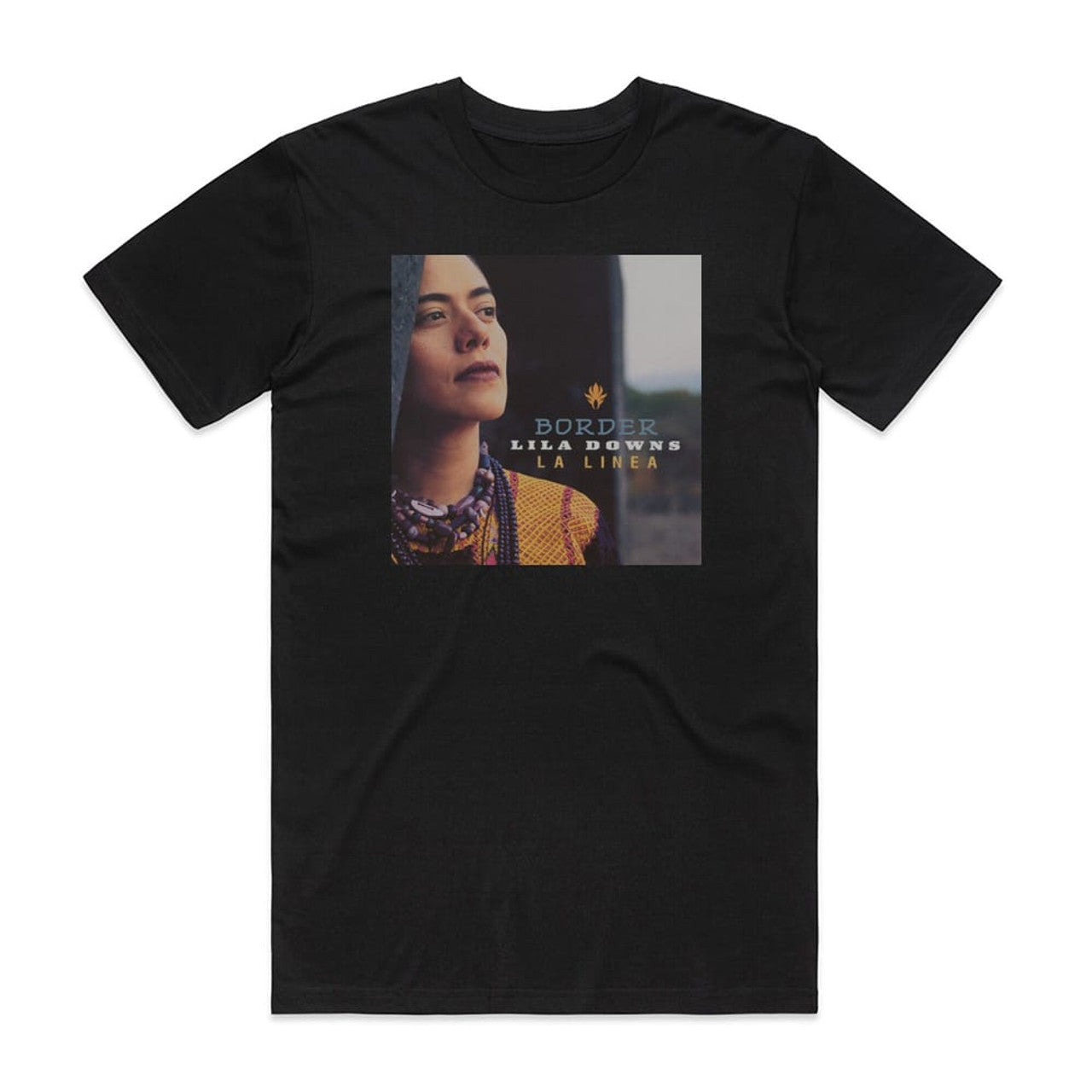 Lila Downs Border La Linea T-Shirt Black