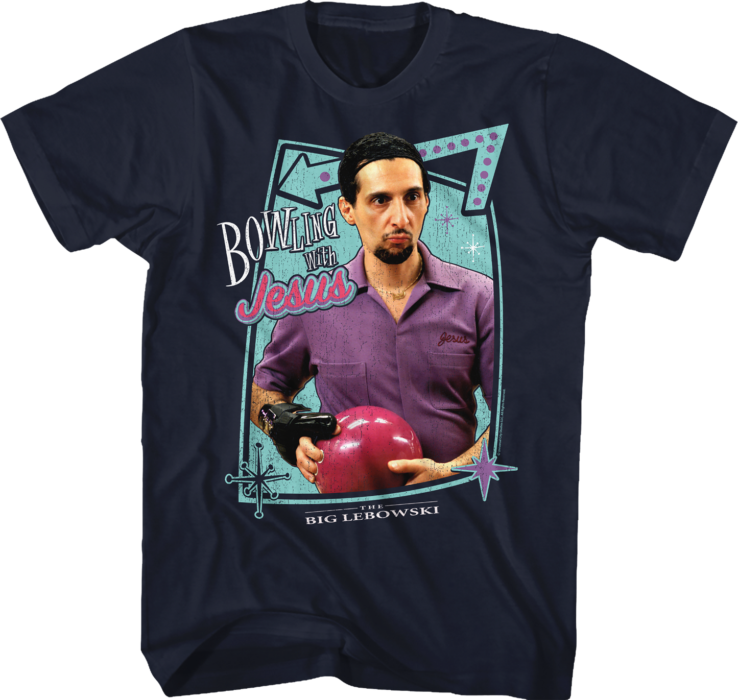 Bowling With Jesus Big Lebowski T-Shirt