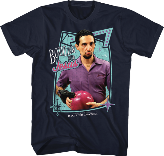 Bowling With Jesus Big Lebowski T-Shirt