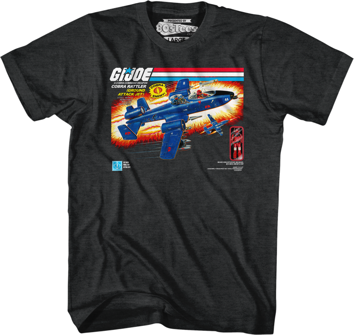 Box Art Cobra Rattler GI Joe T-Shirt