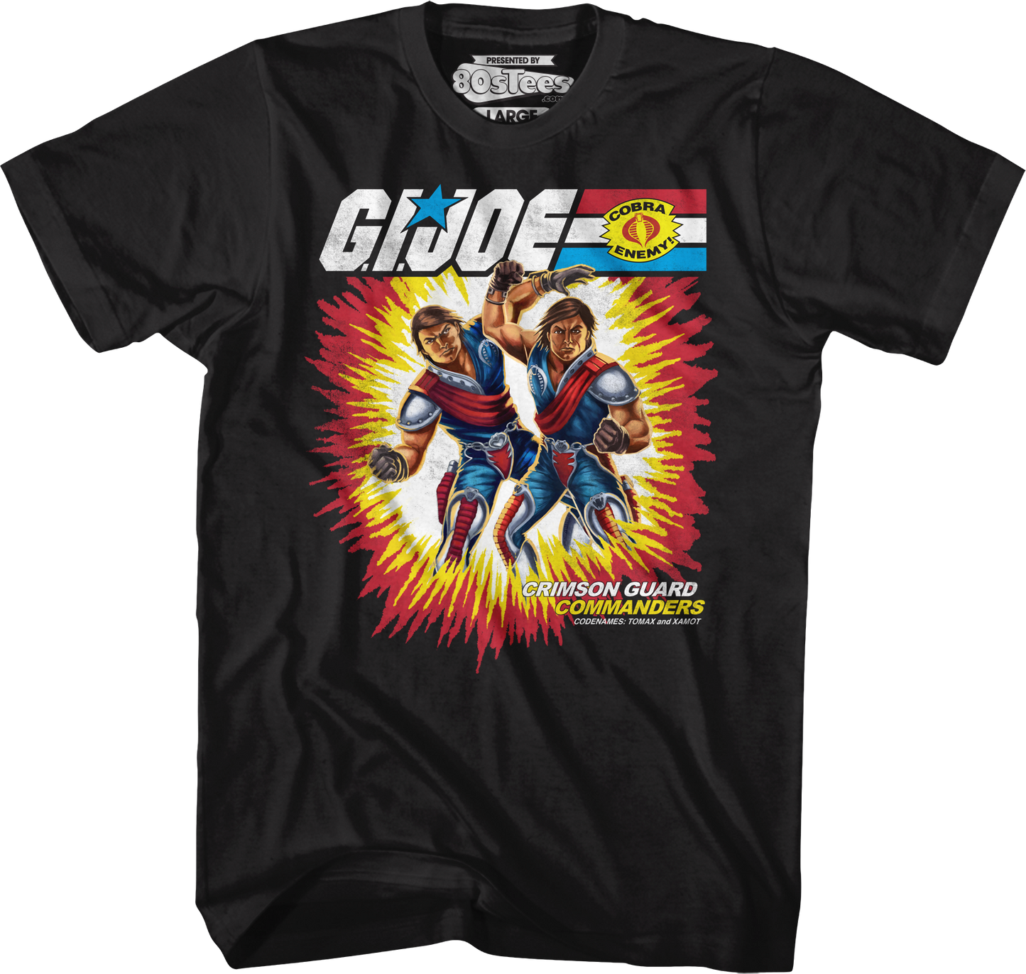 Box Art Crimson Guard Commanders GI Joe T-Shirt