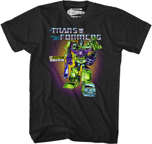 Box Art Devastator Transformers T-Shirt