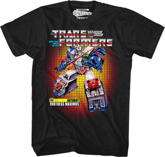 Box Art Fortress Maximus Transformers T-Shirt