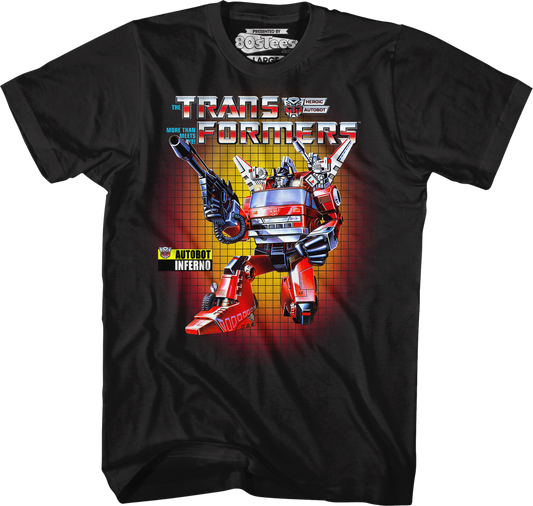 Box Art Inferno Transformers T-Shirt