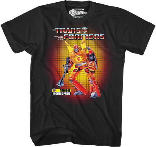 Box Art Rodimus Prime Transformers T-Shirt