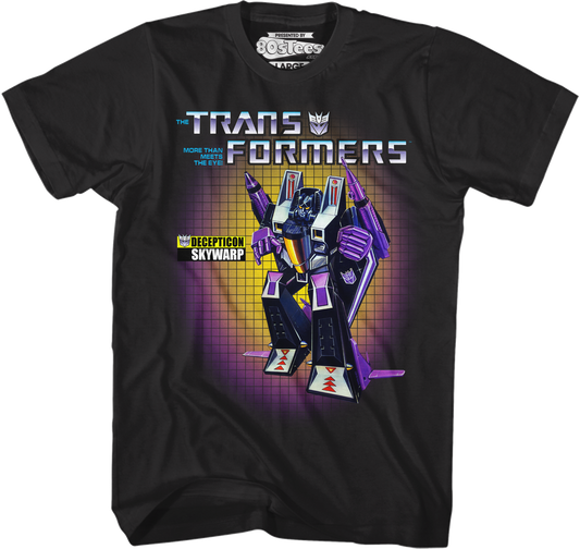 Box Art Skywarp Transformers T-Shirt