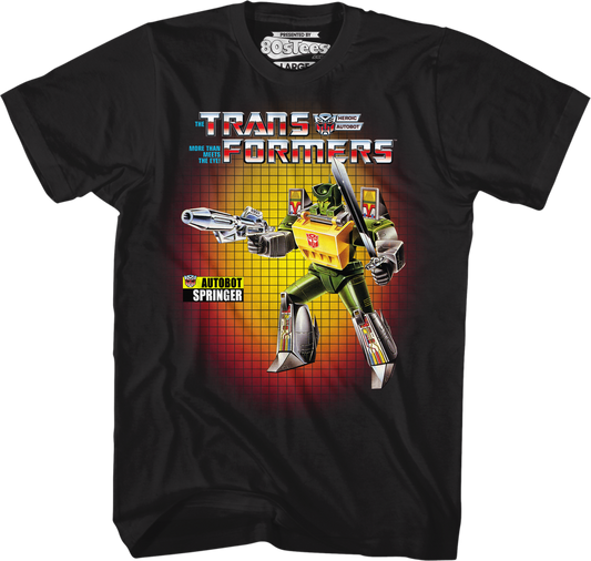 Box Art Springer Transformers T-Shirt