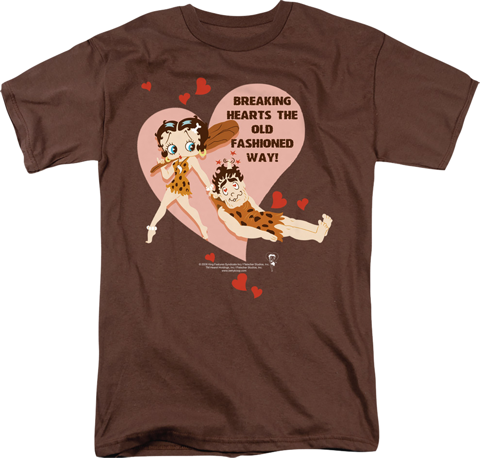 Breaking Hearts The Old Fashioned Way Betty Boop T-Shirt