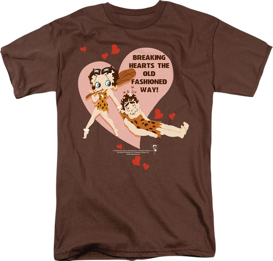 Breaking Hearts The Old Fashioned Way Betty Boop T-Shirt