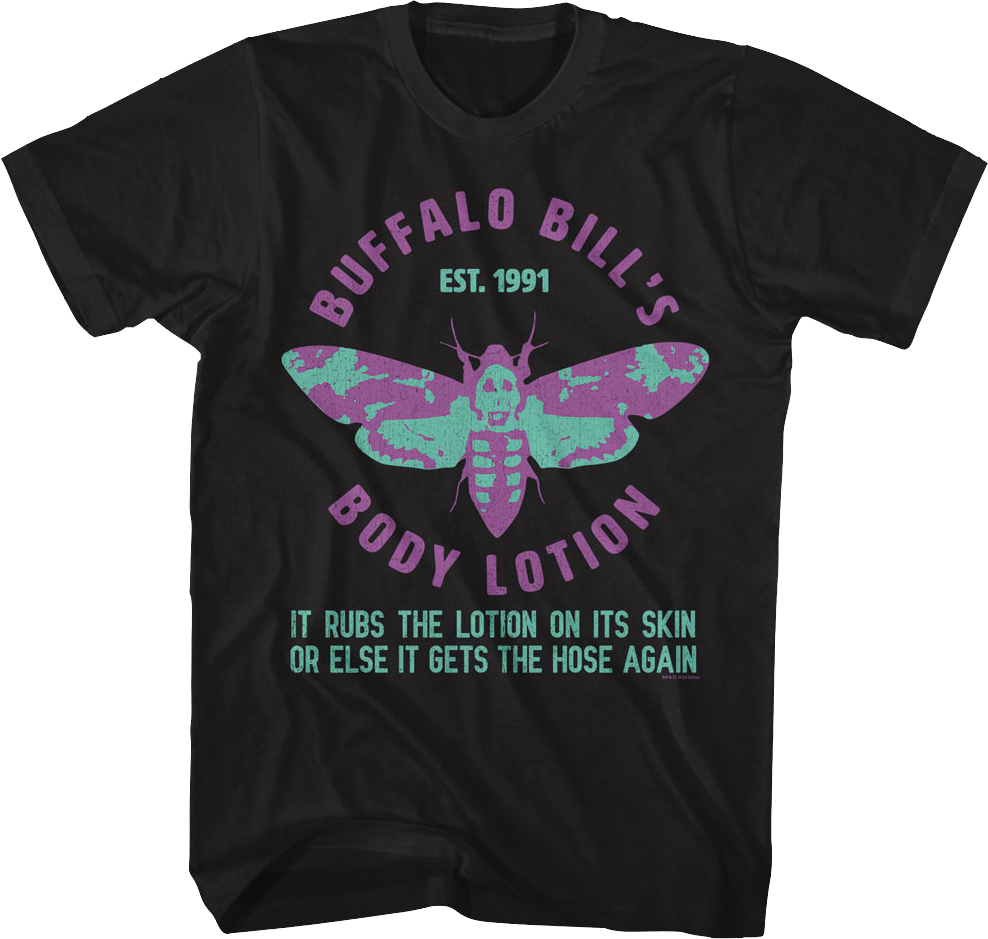 Buffalo Bill's Body Lotion Est. 1991 Silence of the Lambs T-Shirt