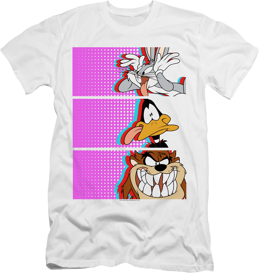 Bugs Bunny Daffy Duck Tasmanian Devil Looney Tunes T-Shirt