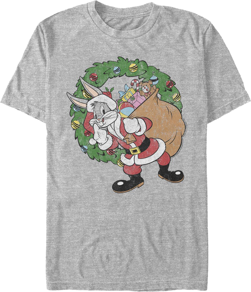 Bugs Bunny Santa Claus Looney Tunes T-Shirt