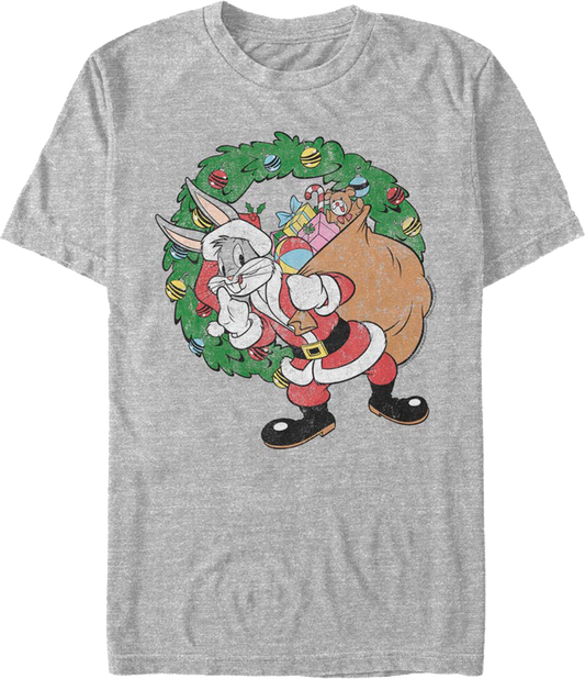 Bugs Bunny Santa Claus Looney Tunes T-Shirt