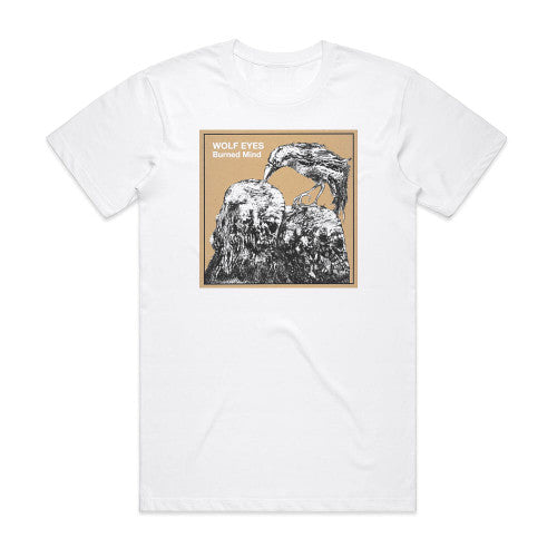 Wolf Eyes Burned Mind Album Cover T-Shirt White