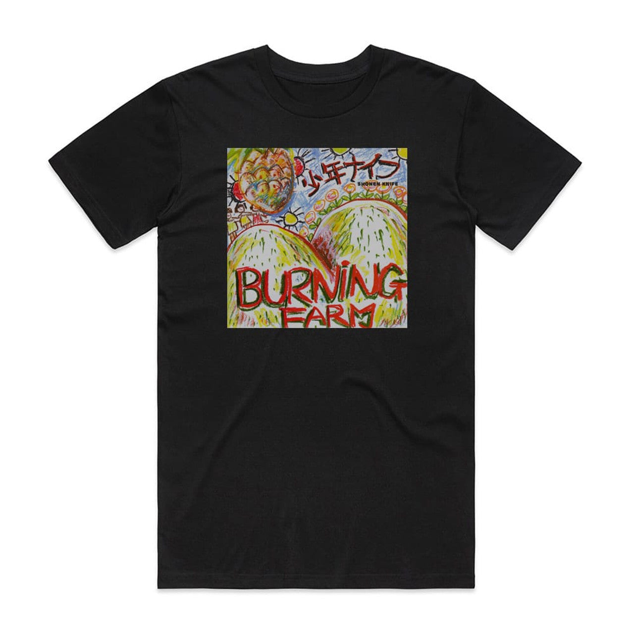 Shonen Knife Burning Farm T-Shirt Black