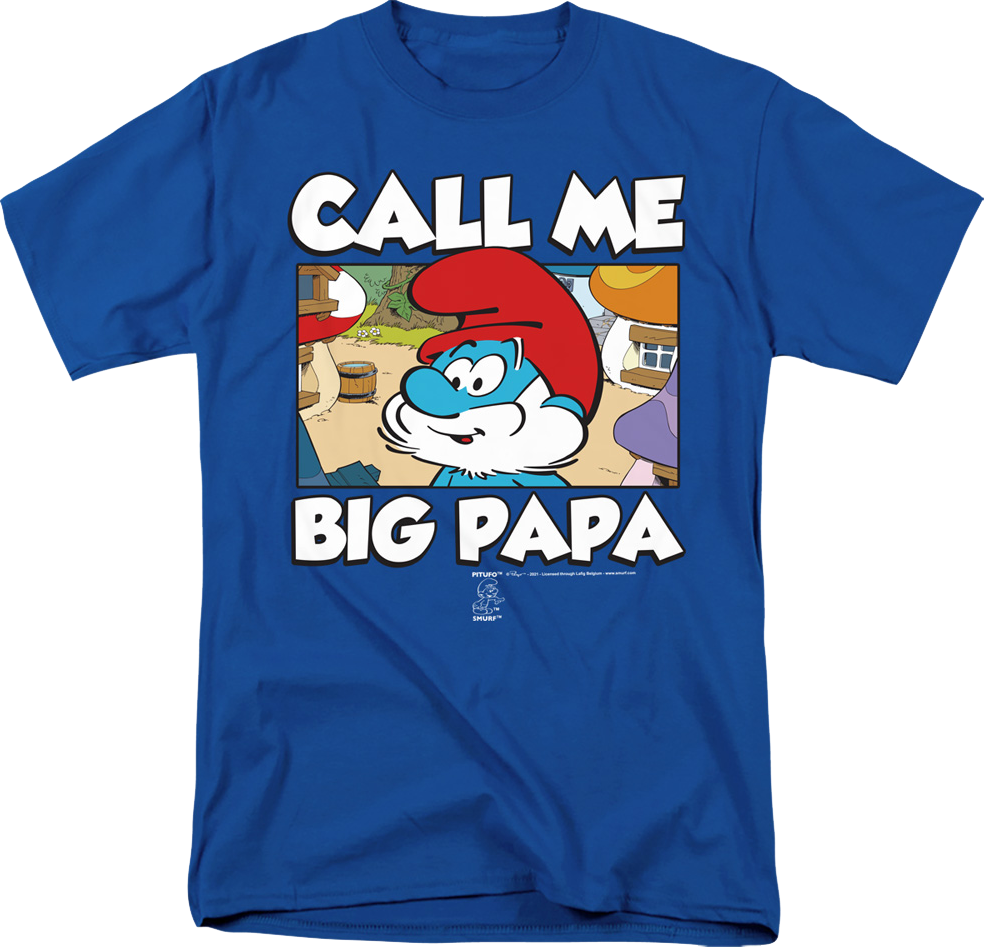 Call Me Big Papa Smurfs T-Shirt