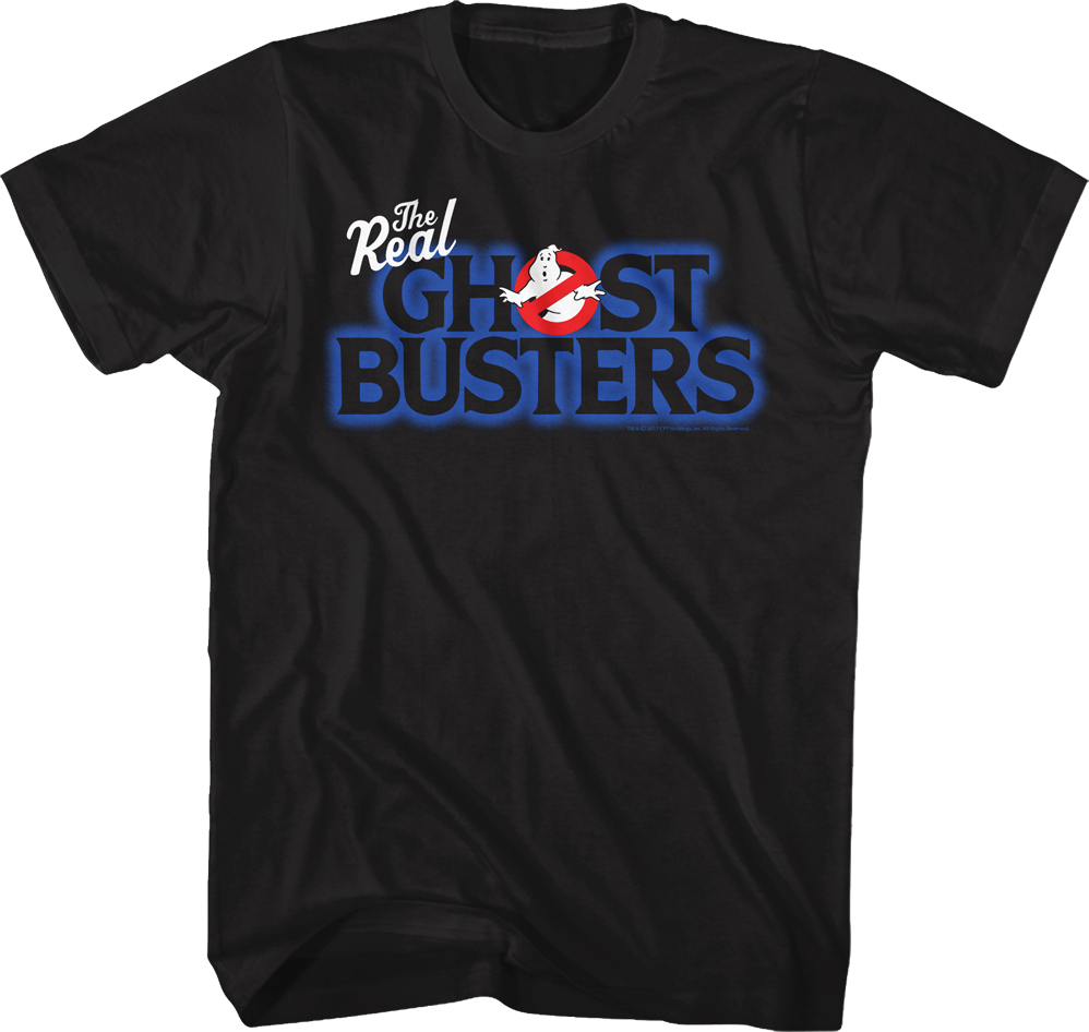 Cartoon Logo Real Ghostbusters T-Shirt