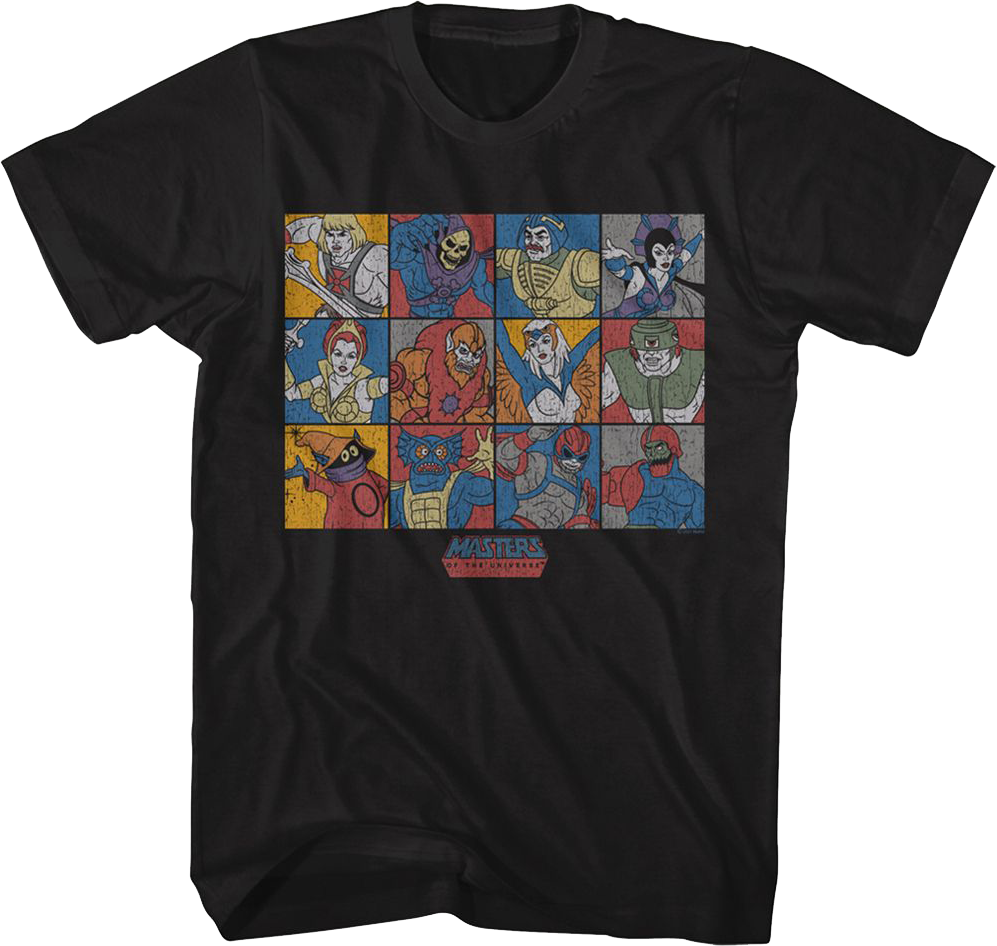 Character Panels Masters of the Universe T-Shirt