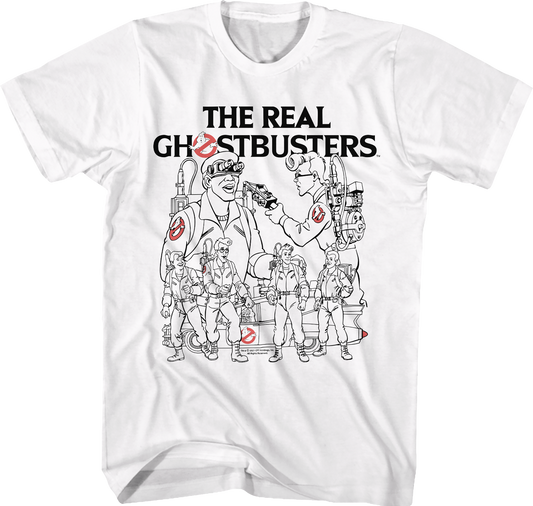 Character Sketches Real Ghostbusters T-Shirt