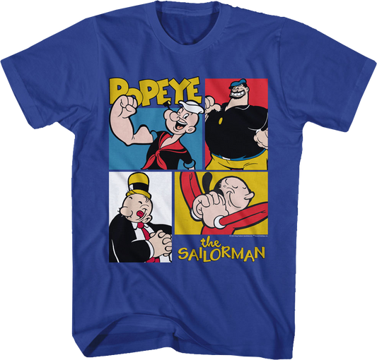 Character Squares Popeye T-Shirt