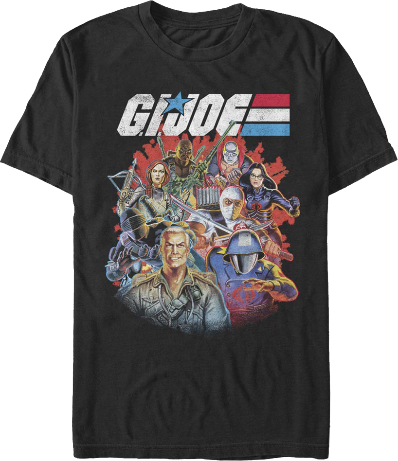 Characters Collage GI Joe T-Shirt