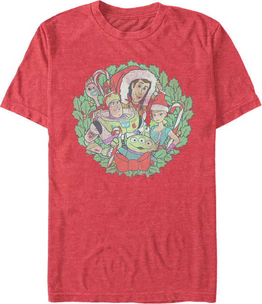 Christmas Wreath Toy Story T-Shirt