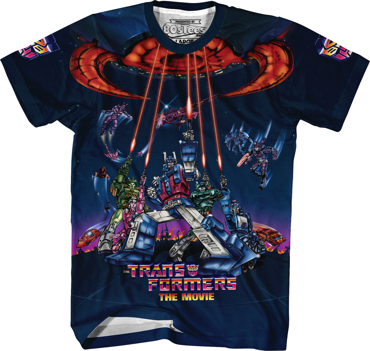 Classic 1986 Movie Poster Transformers T-Shirt