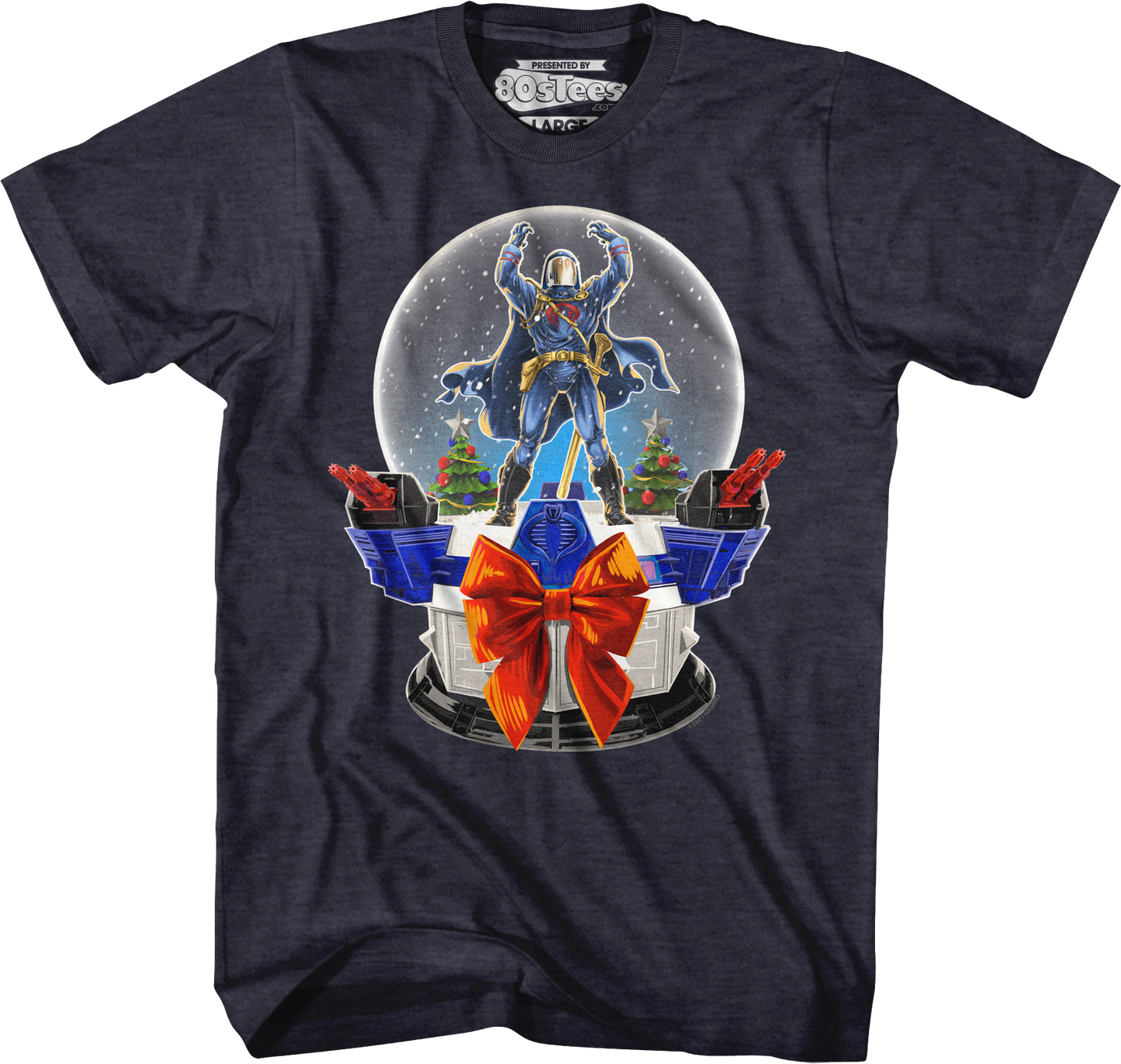 Cobra Commander Snow Globe GI Joe T-Shirt