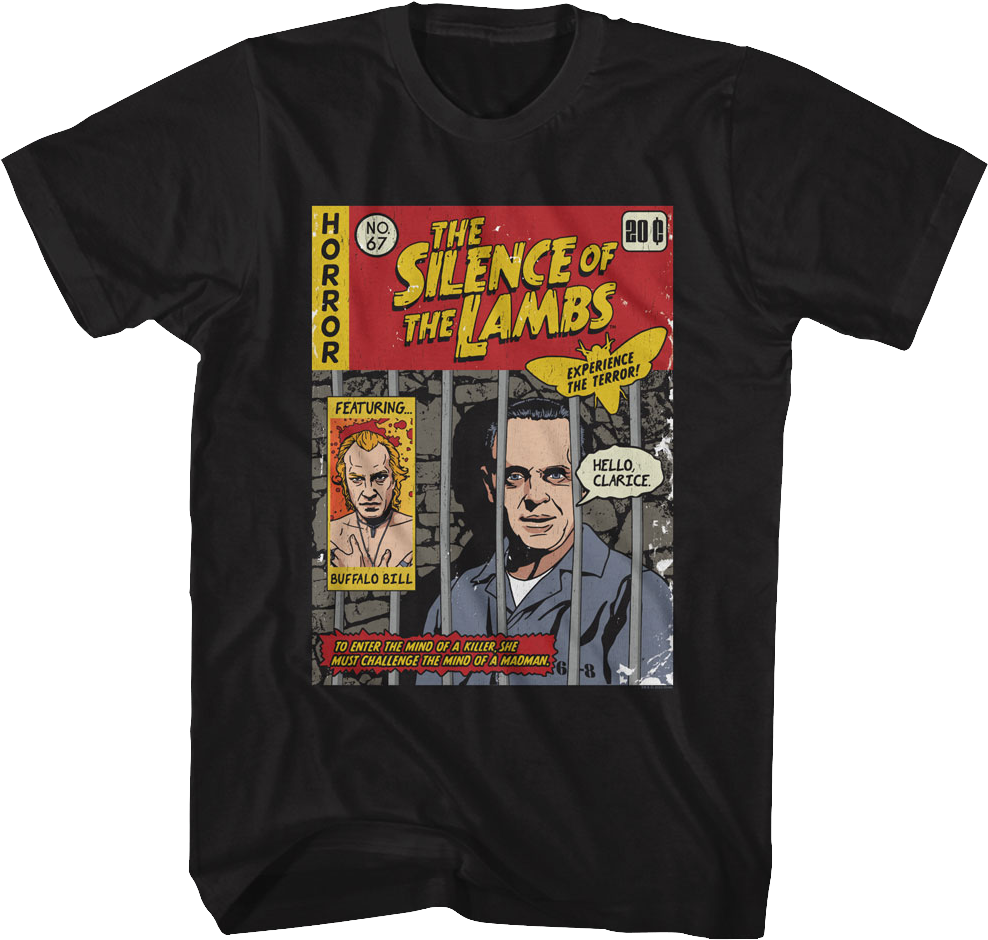 Comic Book Cover Silence of the Lambs T-Shirt