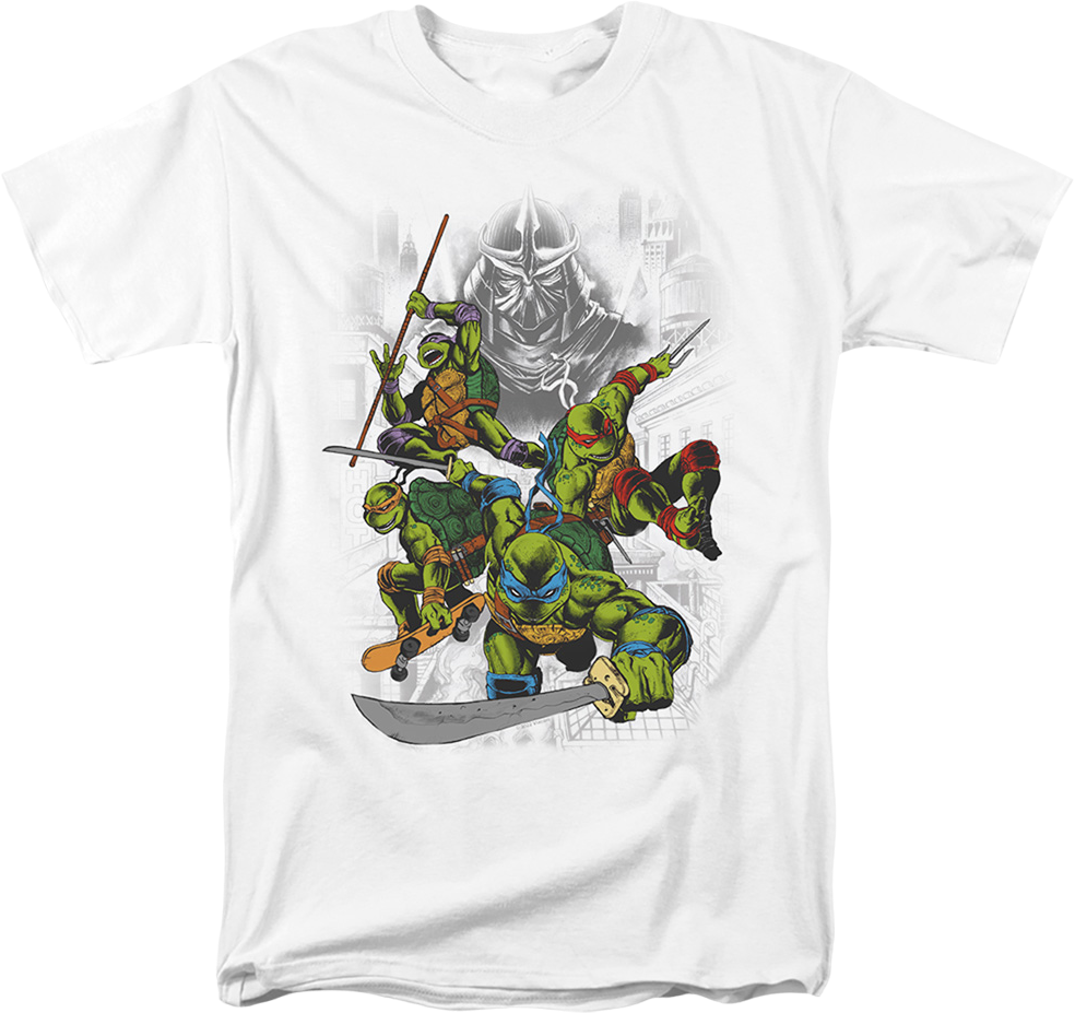 Vintage Shredder and Teenage Mutant Ninja Turtles T-Shirt