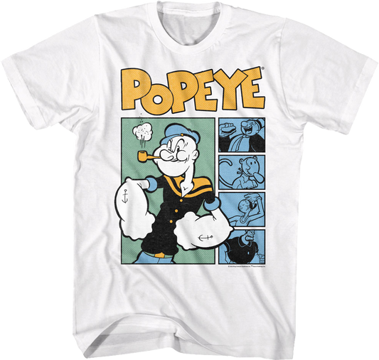 Comic Panels Popeye T-Shirt