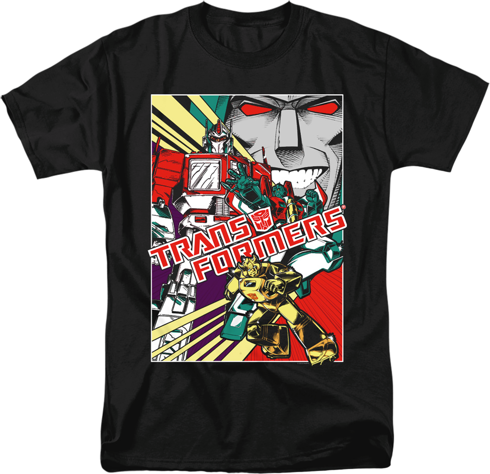 Comic Poster Transformers T-Shirt