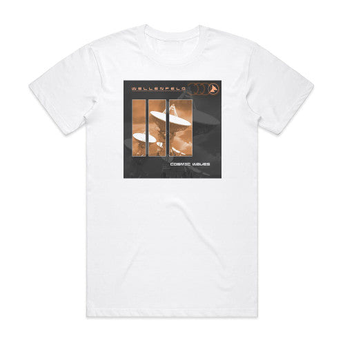 Wellenfeld Cosmic Waves Album Cover T-Shirt White