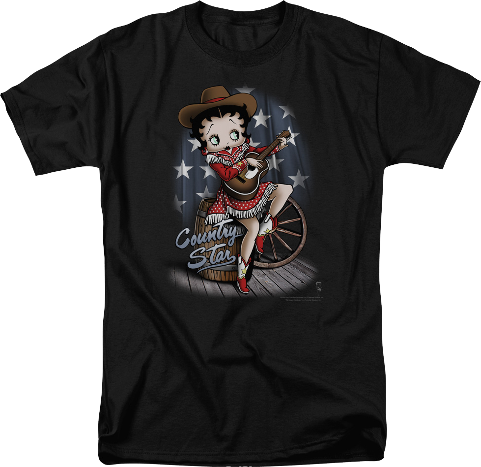 Country Star Betty Boop T-Shirt