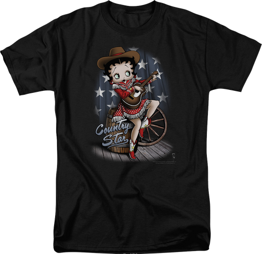 Country Star Betty Boop T-Shirt