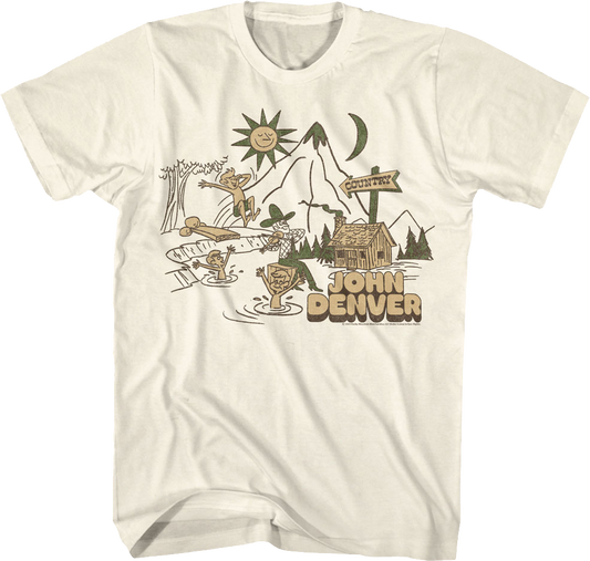 Country Swimming John Denver T-Shirt