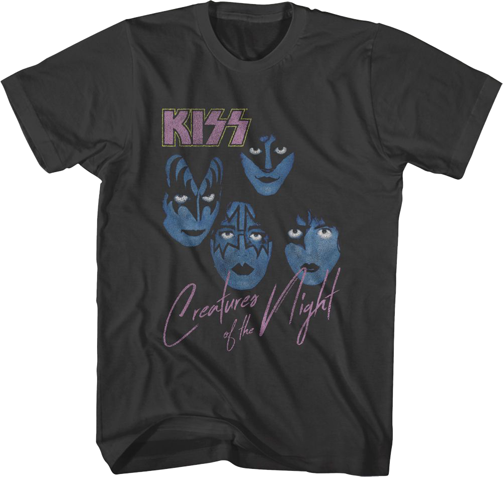 Creatures of the Night Album Cover KISS T-Shirt