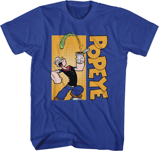 Crushing Spinach Can Popeye T-Shirt