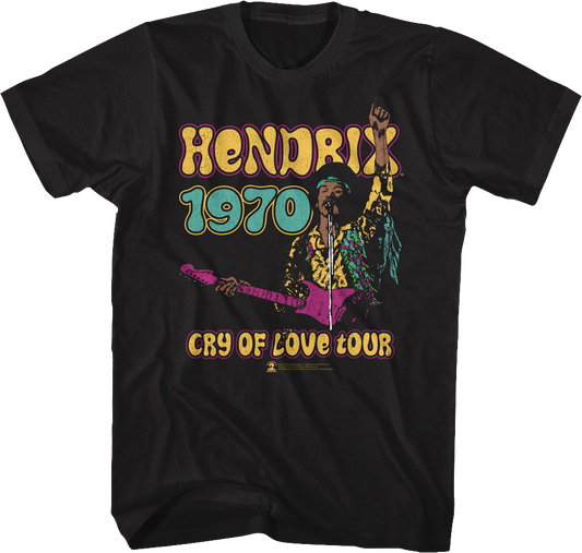 Cry Of Love Tour Jimi Hendrix T-Shirt