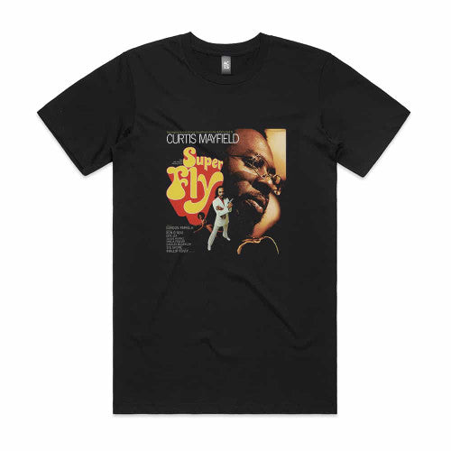 Curtis Mayfield Superfly Motion Picture Soundtrack Album Cover T-Shirt Black