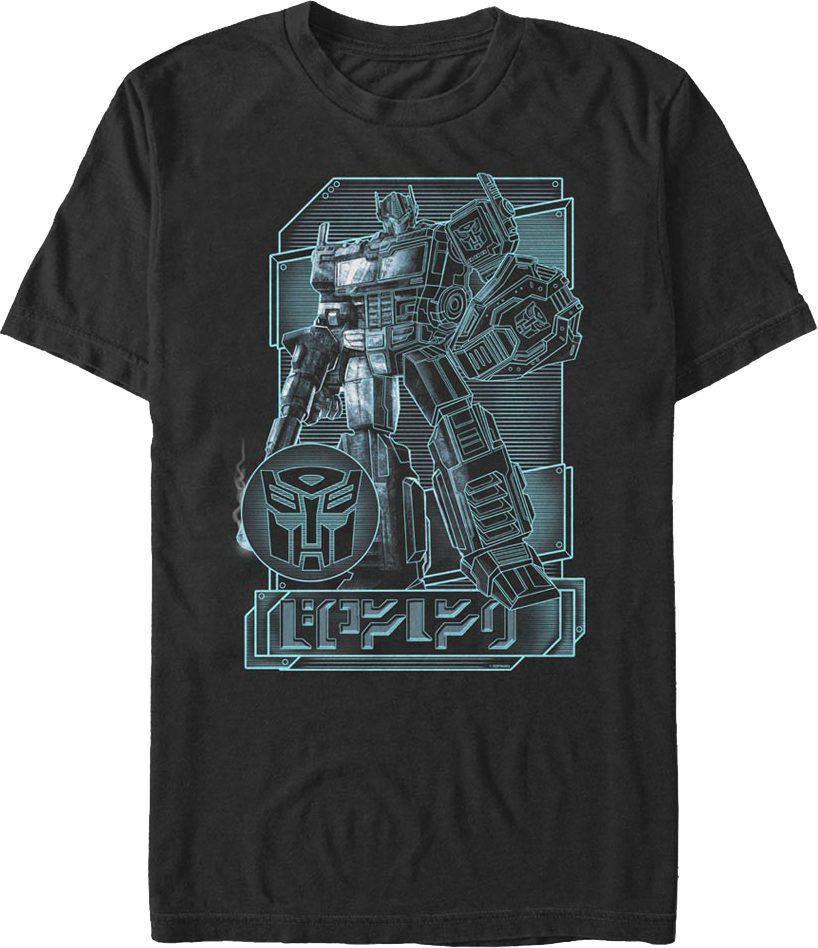 Digital Optimus Prime Transformers T-Shirt