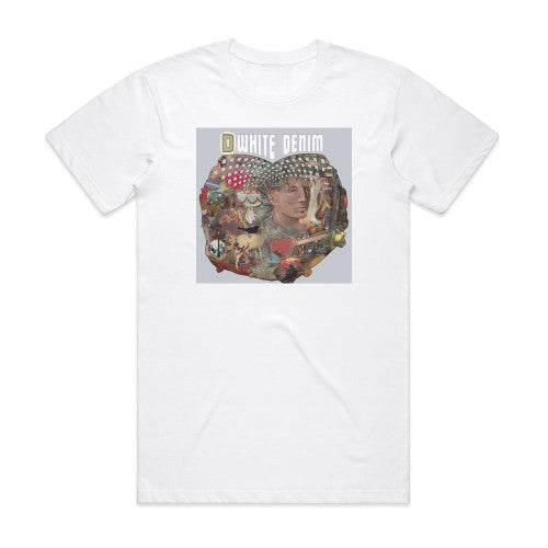 White Denim D Album Cover T-Shirt White