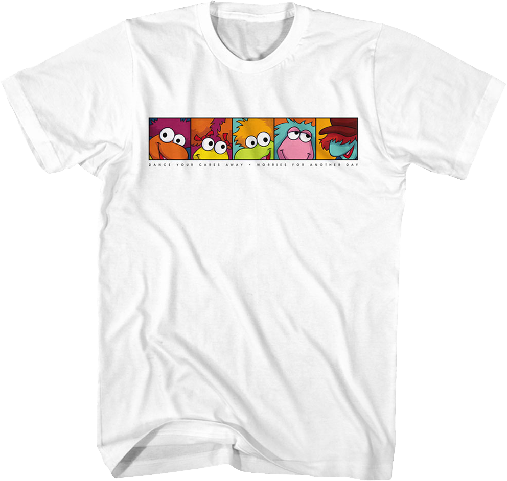 Dance Your Cares Away Panels Fraggle Rock T-Shirt