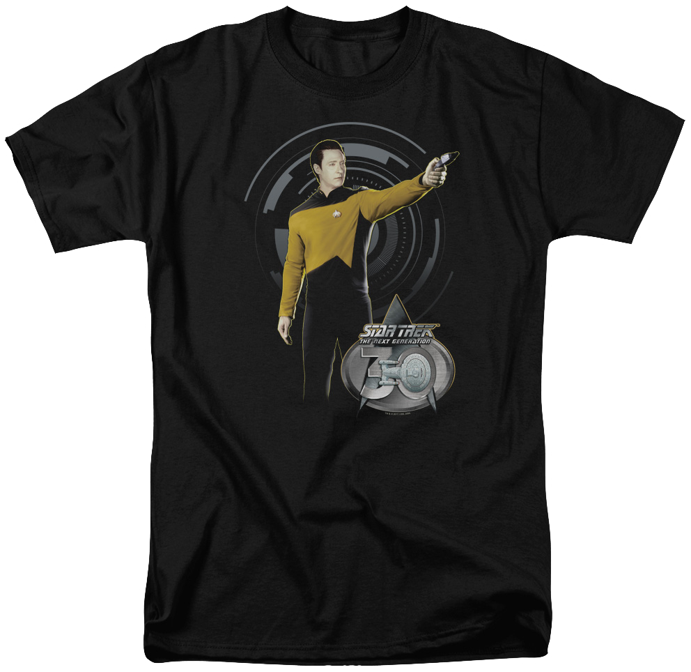 Data 30th Anniversary Star Trek The Next Generation T-Shirt