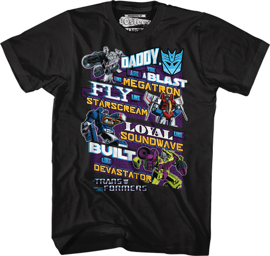 Decepticons Father's Day Transformers T-Shirt