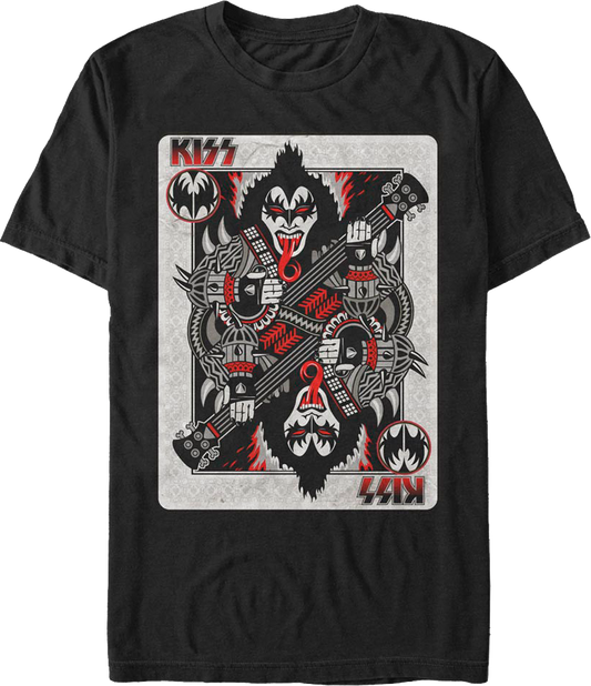 Demon Playing Card KISS T-Shirt