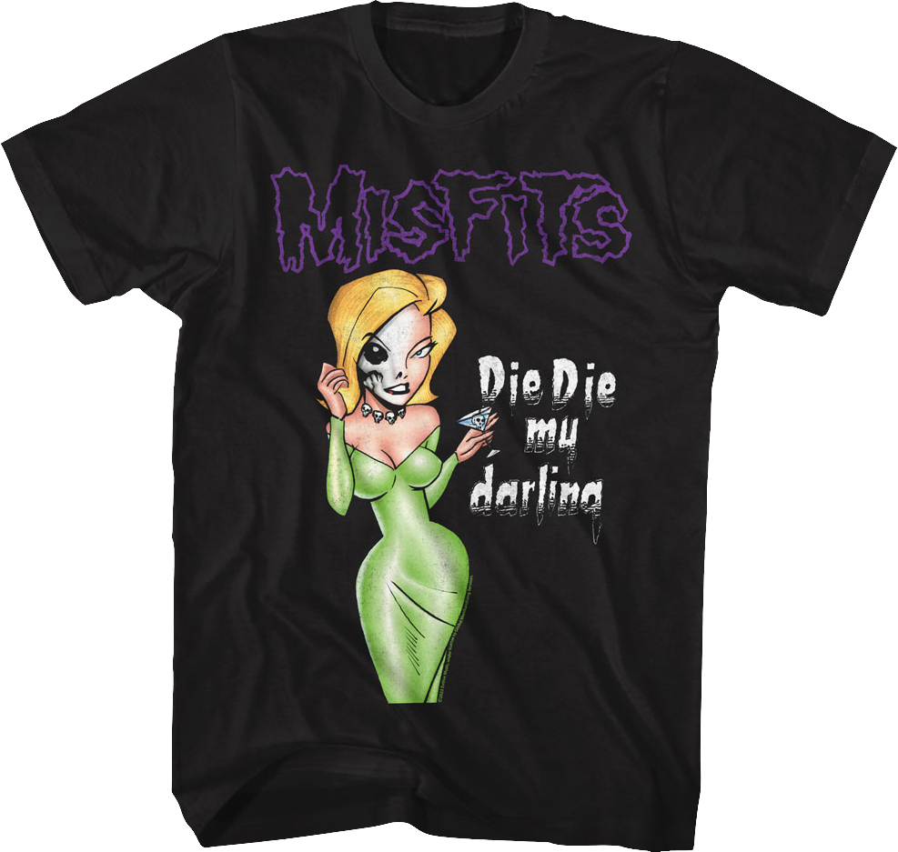 Die Die My Darling Illustration Misfits T-Shirt