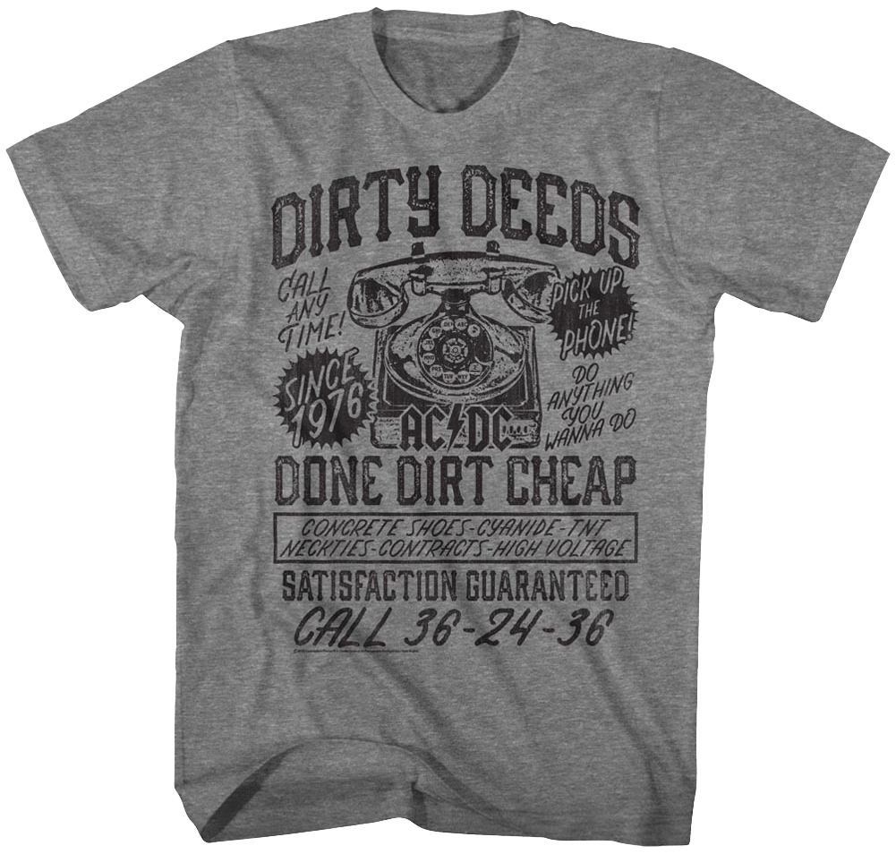 Dirty Deeds ACDC T-Shirt