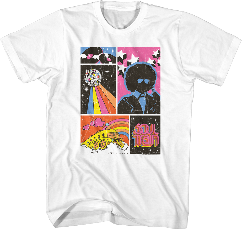 Distressed Collage Soul Train T-Shirt